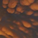 Mammatus clouds over
Manhattan, 
2009